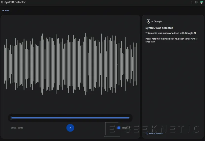 Geeknetic Ya puedes identificar si una imagen, vídeo o canción está hecha con IA gracias a SynthID Detector de Google 1
