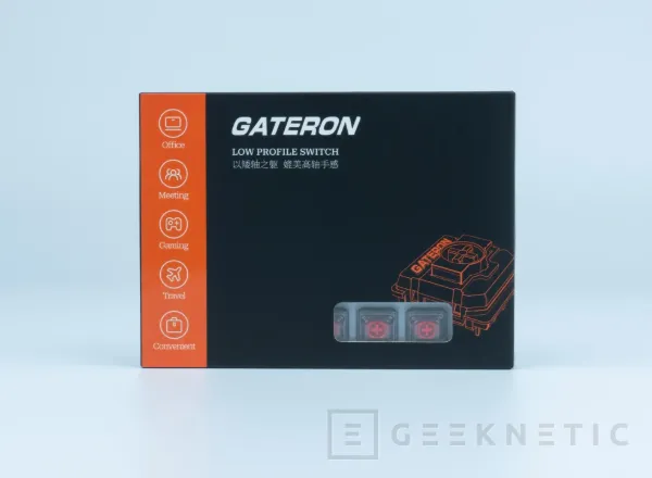 Geeknetic Gateron añade a su gama los interruptores Low Profile 3.0 Silent Black 1