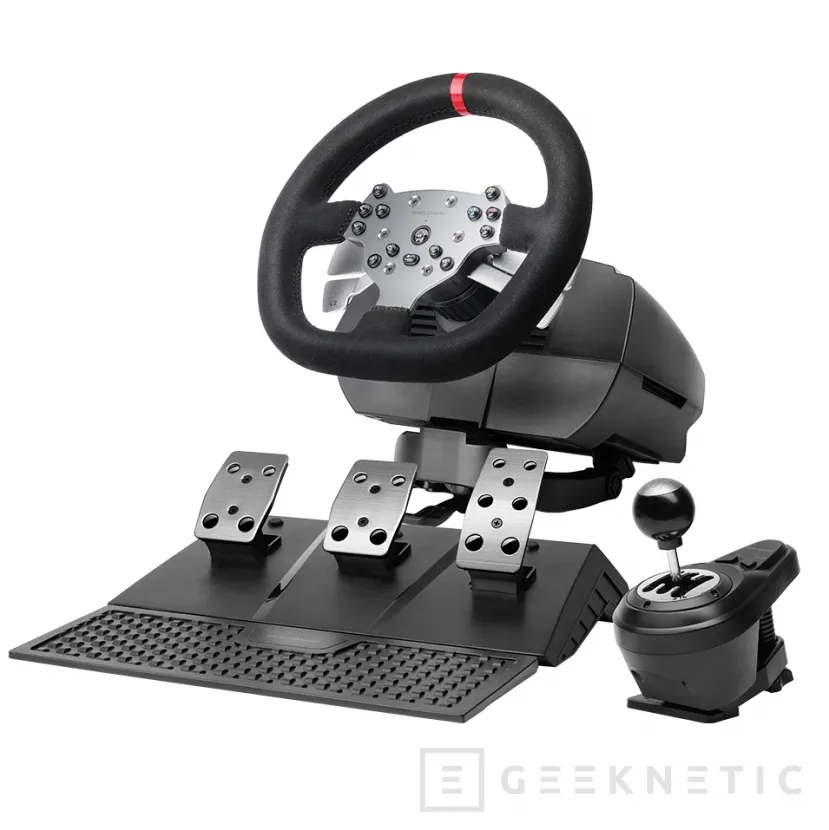 Geeknetic MARS GAMING MWH-RSX Review: un volante con Force Feedback, tres pedales y palanca de cambios por menos de 180 euros 1