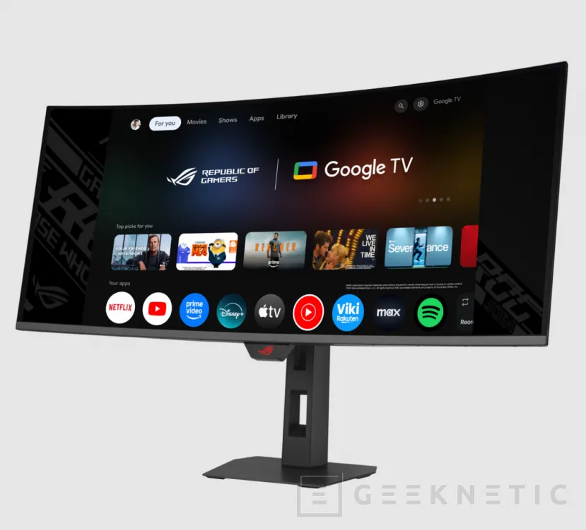 Geeknetic ASUS mete Google TV en un monitor gaming OLED ultrapanorámico y convierte la pantalla en un “todo en uno” 1