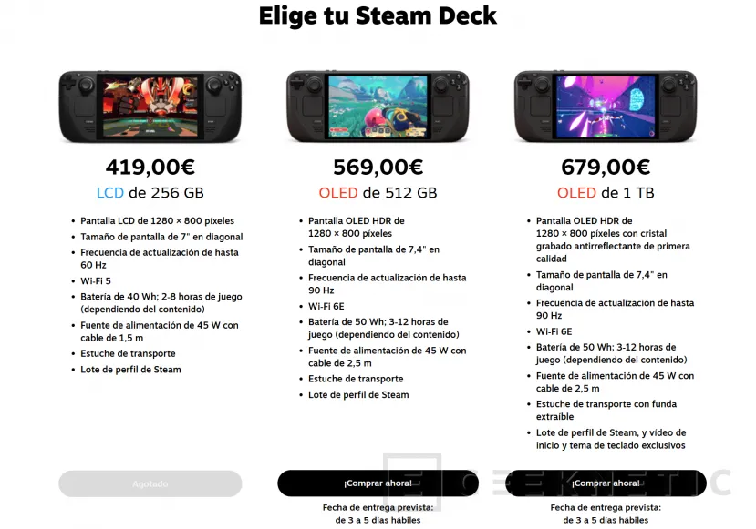 Geeknetic La Valve Steam Deck agotada en multitud de localizaciones, otra víctima de la crisis de la DRAM 2