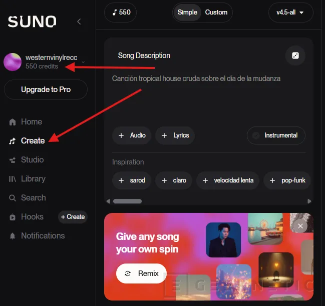 Geeknetic Suno AI: así puedes usar la inteligencia artificial para crear canciones realistas con música y voz 1