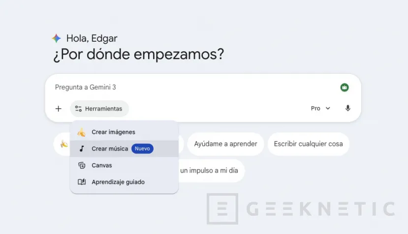 Geeknetic Cómo generar canciones con la IA de Gemini desde el PC o el móvil 1