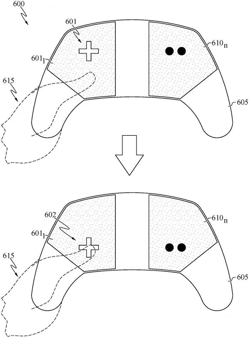 Geeknetic La nueva patente de Sony es un mando sin botones físicos, una gran pantalla mostrará tus controles personalizados y adaptados 2