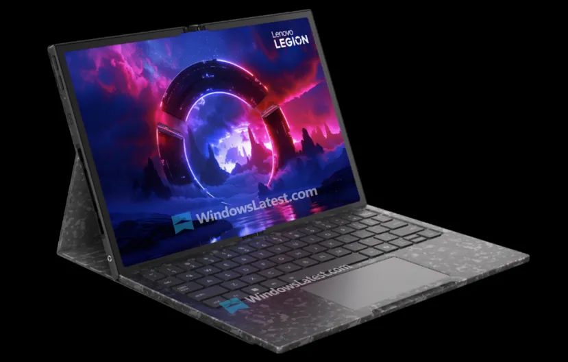 Geeknetic Lenovo prepara una Legion Go plegable con pantalla POLED que pasa de 7,7 a 11,6 pulgadas y chip Lunar Lake 3
