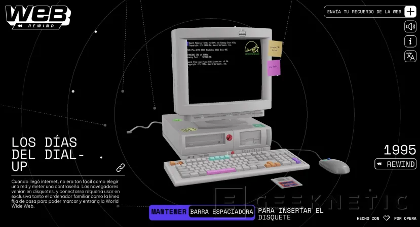 Geeknetic Opera cumple 30 años y celebra con Web Rewind: un museo interactivo de tres décadas de historia de Internet 3