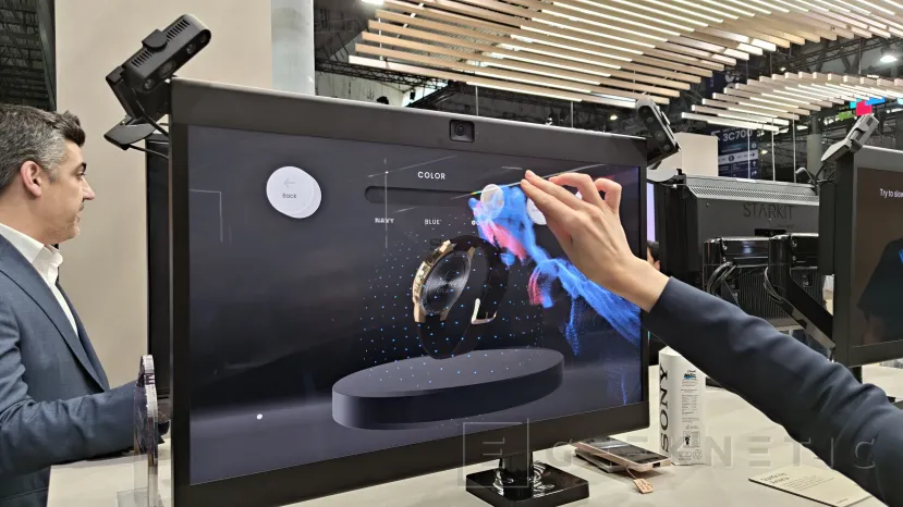 Geeknetic Sony presenta sus nuevas pantallas Bravia para entornos colaborativos y un sistema de visualización 3D inmersiva que se controla con gestos 4
