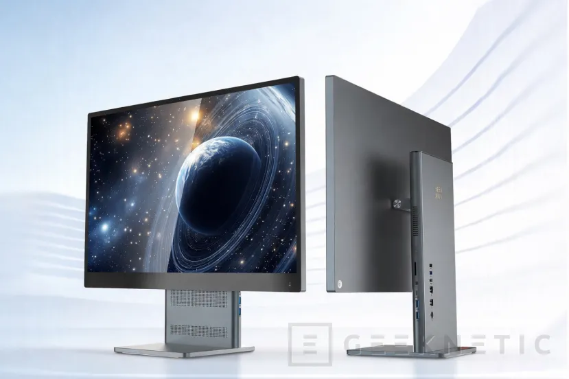 Geeknetic SEAVIV AidaONE R27, un todo en uno con Ryzen AI Max+ 395 que mete el PC en la peana 1
