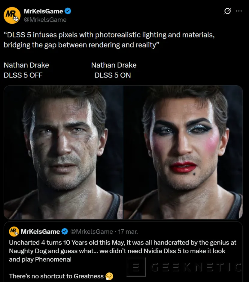 Geeknetic DLSS 5 no convence y acaba siendo el nuevo meme de internet 5