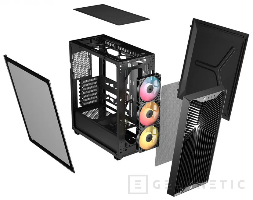 Geeknetic CORSAIR renueva su gama media con la 3200D, una torre centrada en el flujo de aire y en las GPU de gran tamaño 2