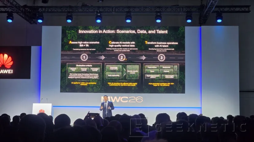 Geeknetic HUAWEI impulsa 115 casos reales de IA en el MWC 2026 y define los tres grandes saltos de la inteligencia artificial 4