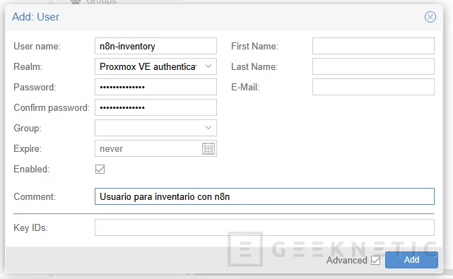 Geeknetic Cómo usar n8n para sacar el inventario de un clúster Proxmox 3