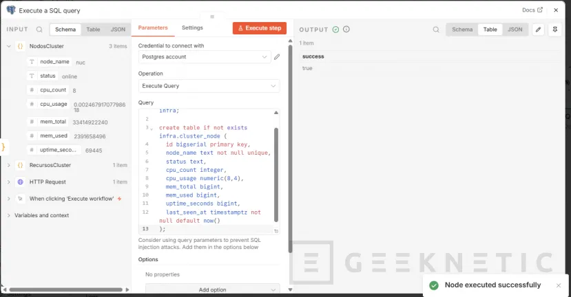 Geeknetic Cómo usar n8n para sacar el inventario de un clúster Proxmox 30