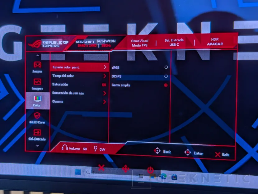 Geeknetic ASUS ROG Swift OLED PG34WCDN review: el mejor monitor gaming que hemos probado, ultrapanorámico, QD-OLED y 360 Hz 20