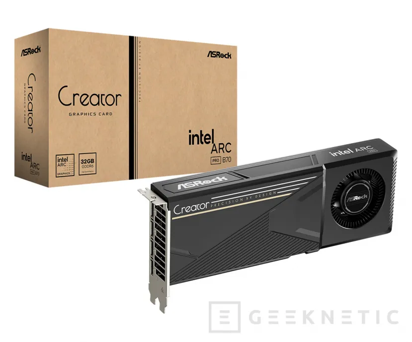 Geeknetic ASRock se suma a Intel Arc Pro B70 con gráficas pensadas para IA local y estaciones de trabajo que ya piden mucha VRAM 1