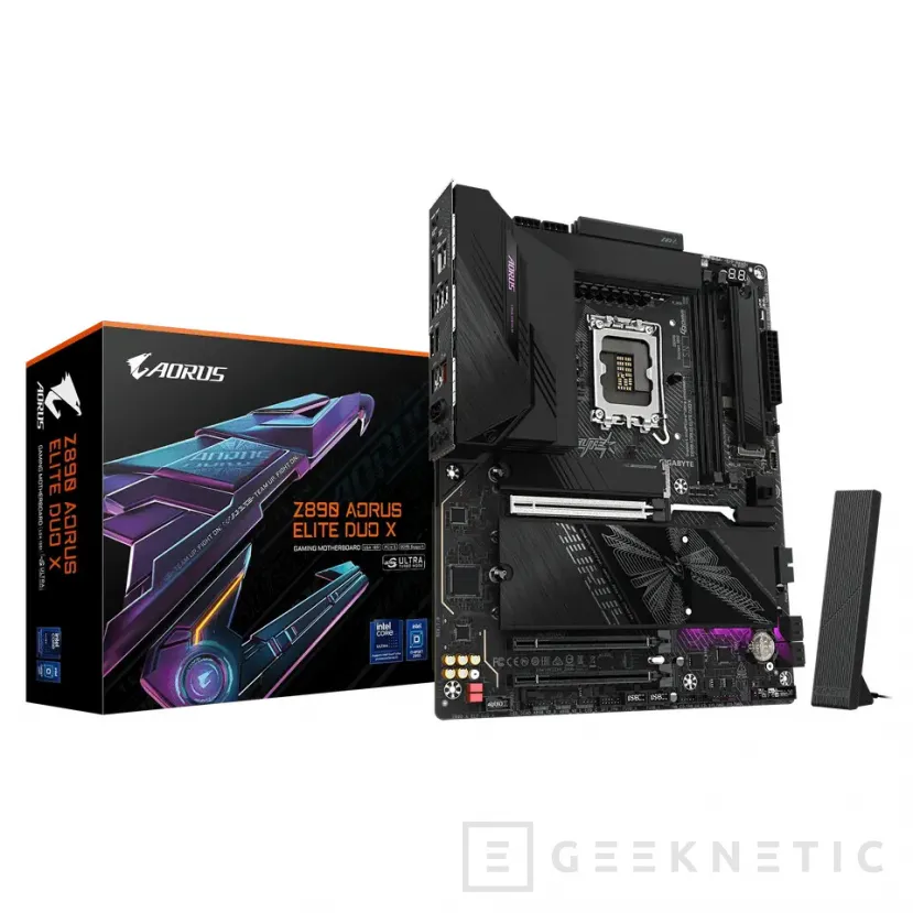 Geeknetic GIGABYTE pone ya en el mercado la Z890 AORUS ELITE DUO X y lleva la batalla de la memoria al siguiente nivel con CQDIMM 1