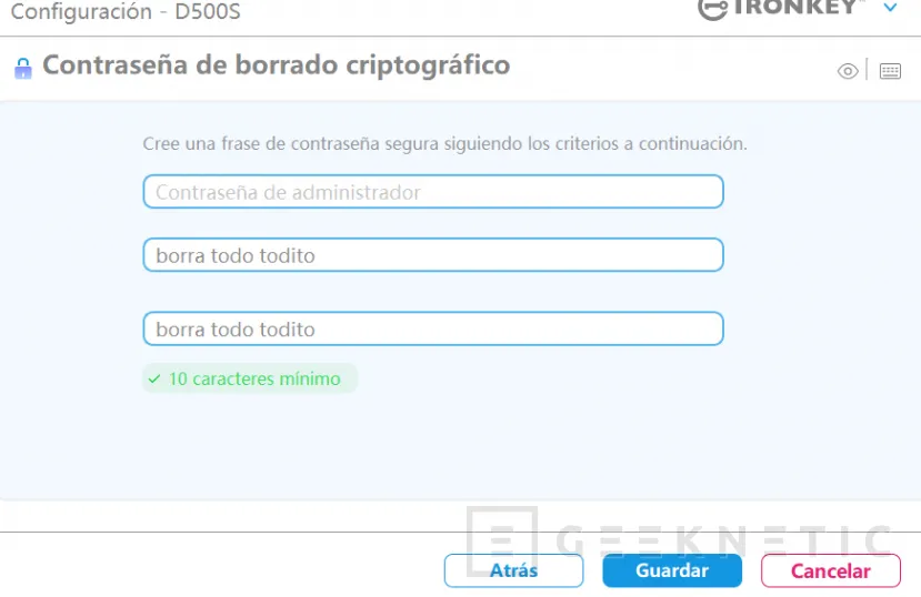 Geeknetic Kingston IronKey D500S 32 GB Review 10