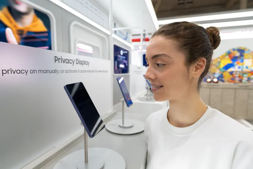 Geeknetic Samsung Display presenta Flex Magic Pixel en el MWC 2026: la tecnología que protege tu privacidad desde dentro de la pantalla 1