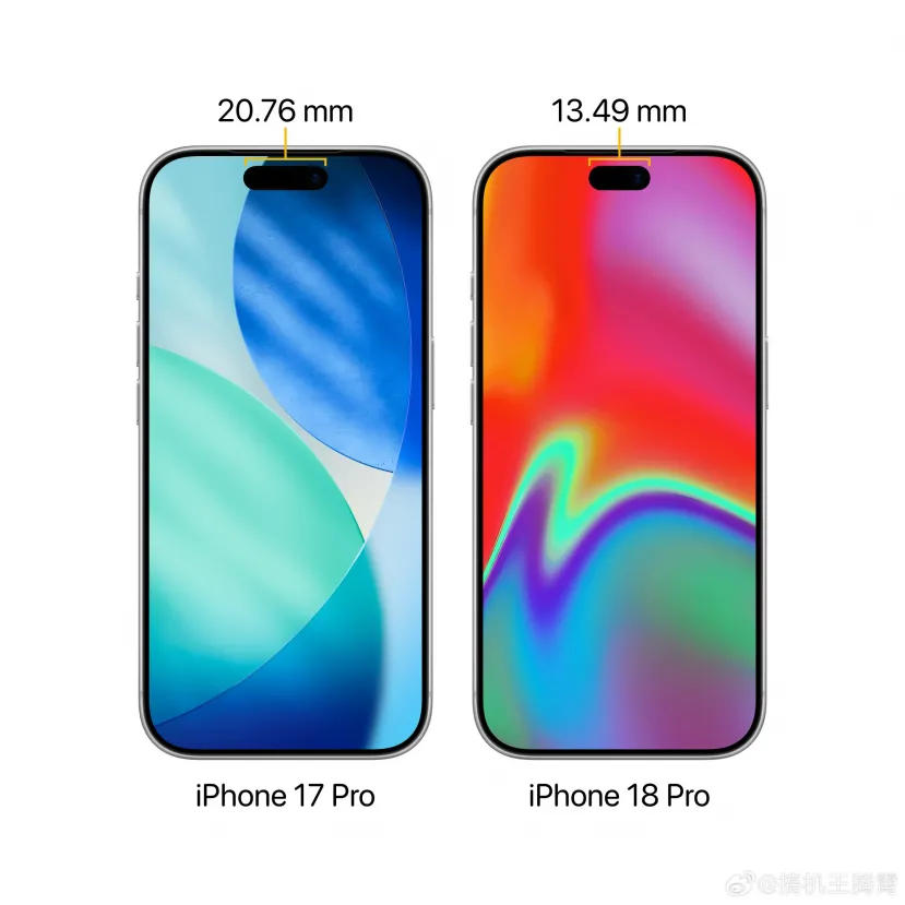 Geeknetic El iPhone 18 Pro reducirá el tamaño de la Dynamic Island según una filtración 1