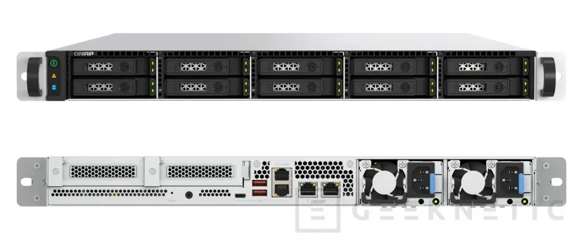 Geeknetic QNAP presenta el TS-h1077AFU, un NAS all flash de 10 bahías para rack 1U con ZFS y red 10GbE de serie 1