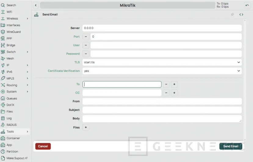 Geeknetic Automatiza el backup de configuración de MikroTik en un NAS con aviso por correo 4