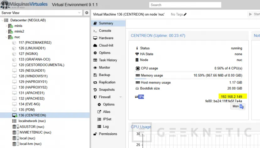Geeknetic Cómo Instalar Centreon Appliance en Proxmox sin complicarse 21