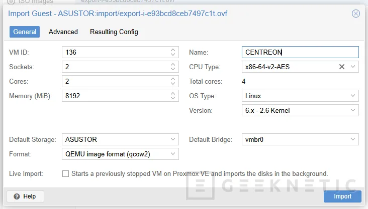 Geeknetic Cómo Instalar Centreon Appliance en Proxmox sin complicarse 12
