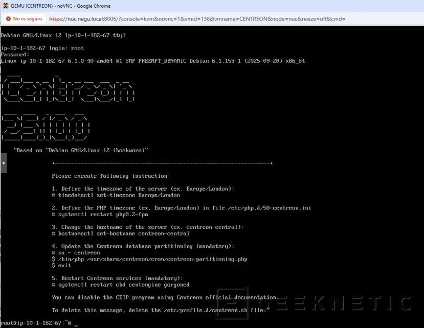 Geeknetic Cómo Instalar Centreon Appliance en Proxmox sin complicarse 19