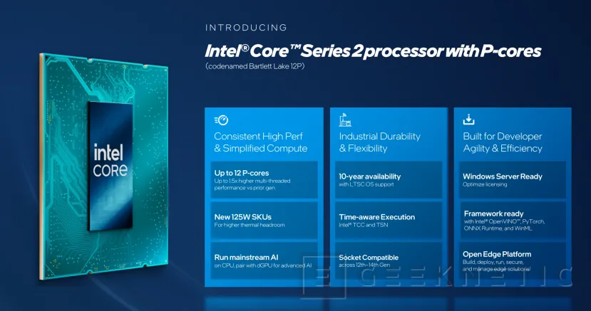 Geeknetic Intel lanza los Core Ultra Series 3 y Core Series 2 con P-Cores para Edge e IA en Embedded World 2026 2