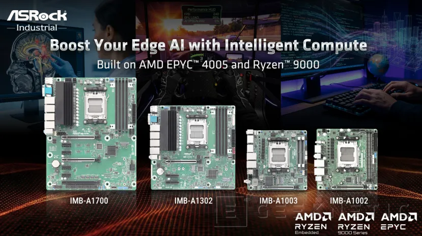 Geeknetic ASRock Industrial renueva su catálogo de placas base para AMD EPYC 4005 y Ryzen 9000 en distintos formatos 1