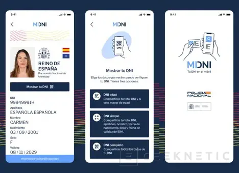 Geeknetic El DNI en el móvil pasa a ser una forma legal de identificarse en España con MiDNI 1