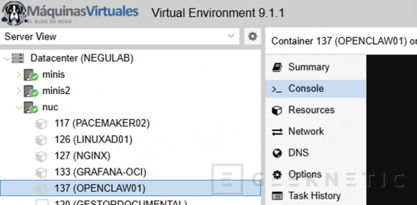 Geeknetic Cómo Instalar OpenClaw en LXC Proxmox con GPU AMD 4