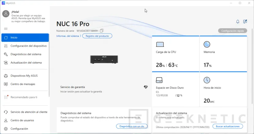 Geeknetic ASUS NUC 16 Pro acerca el edge computing y la IA a entornos profesionales gracias al Intel Core Ultra X7 358H con GPU Intel B390 33