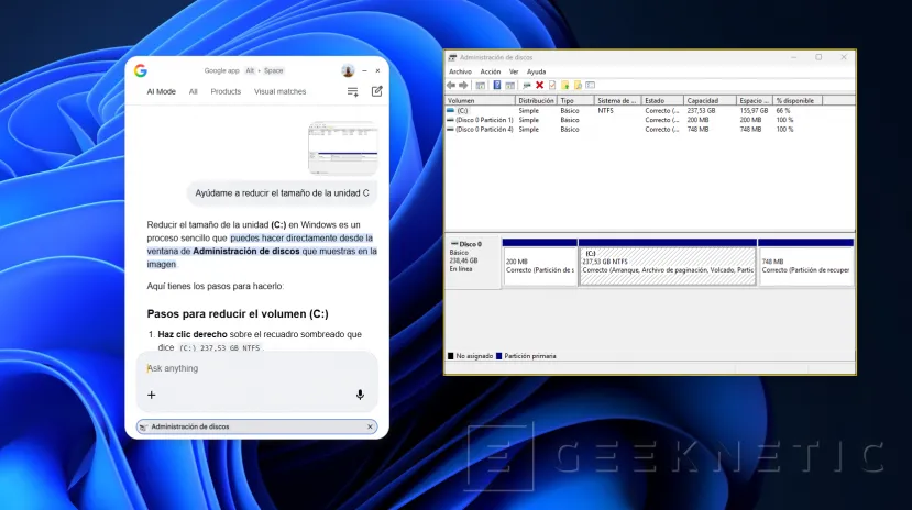 Geeknetic Google lanza su app de escritorio para Windows en todo el mundo y lleva la búsqueda con IA directamente al PC 1