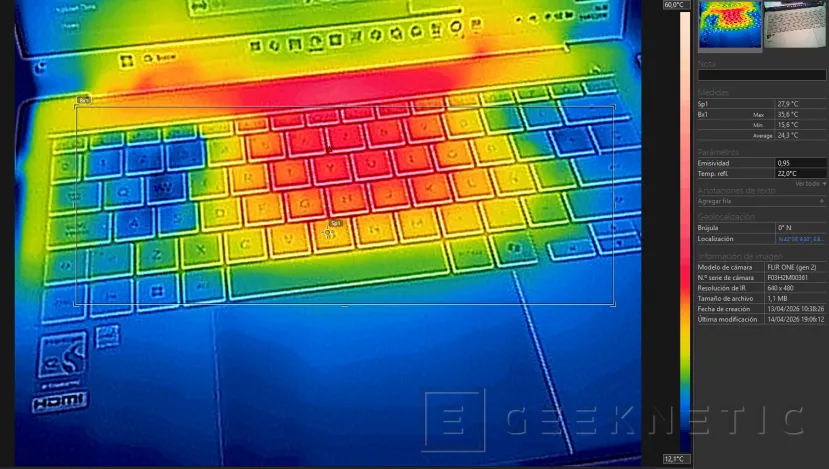 Geeknetic ASUS Zenbook A14 UX3407 Review con Snapdragon X2 Elite (X2E-88-100): potencia y autonomía para dos jornadas en menos de un kilo 33