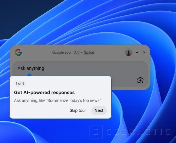 Geeknetic Probamos la nueva app de Google para Windows: así funciona la búsqueda que une la IA con tus archivos locales y de Drive 2