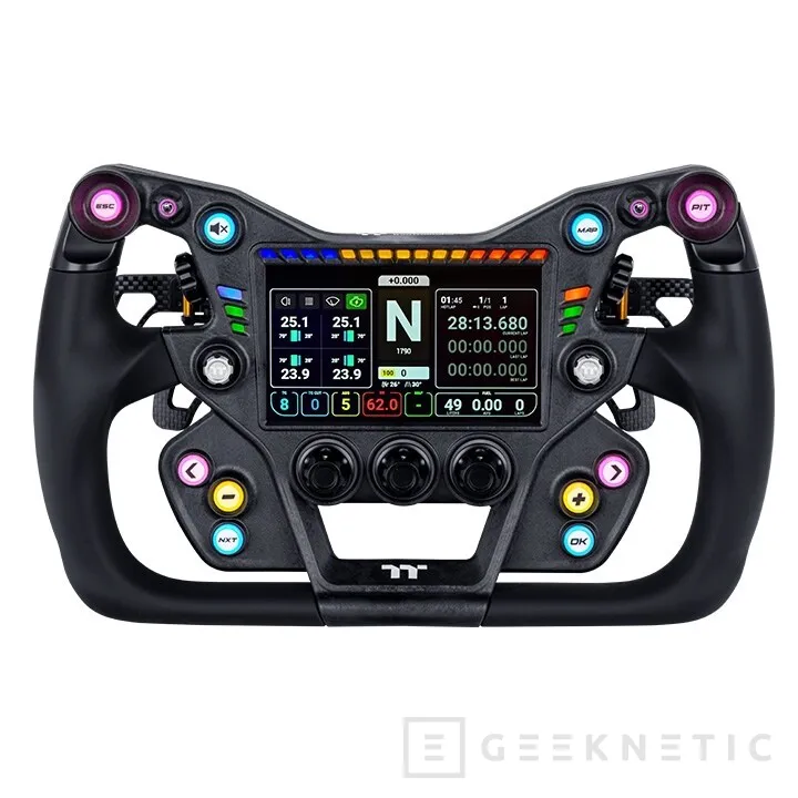 Geeknetic Thermaltake se mete de lleno en el sim racing serio con un nuevo volante GT y unos pedales loadcell pensados para competir 1
