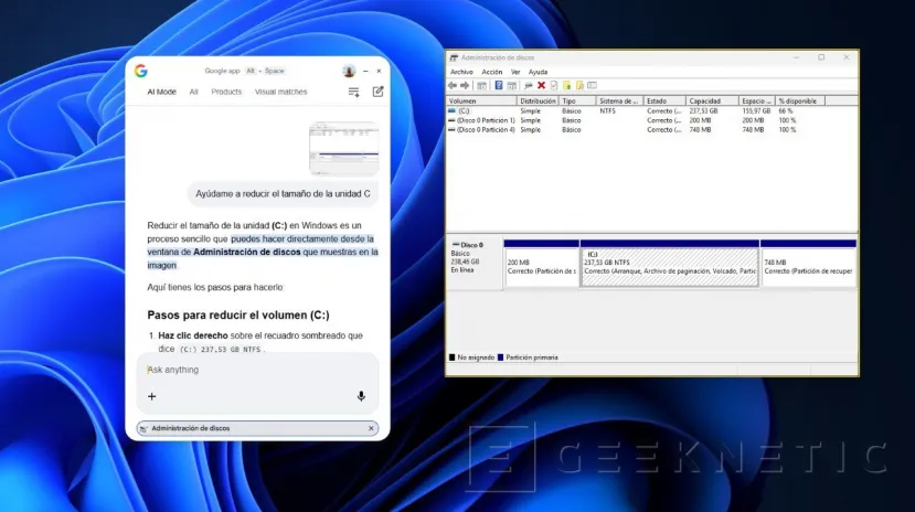 Geeknetic Probamos la nueva app de Google para Windows: así funciona la búsqueda que une la IA con tus archivos locales y de Drive 6