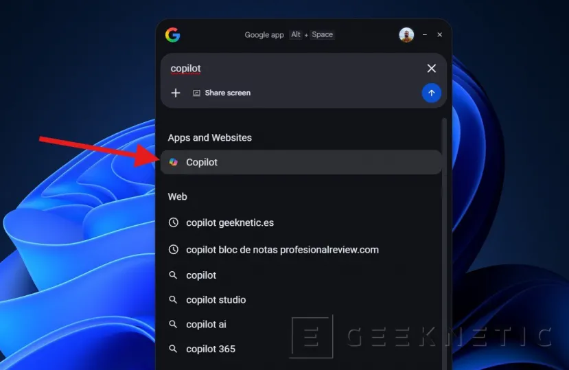 Geeknetic Probamos la nueva app de Google para Windows: así funciona la búsqueda que une la IA con tus archivos locales y de Drive 8