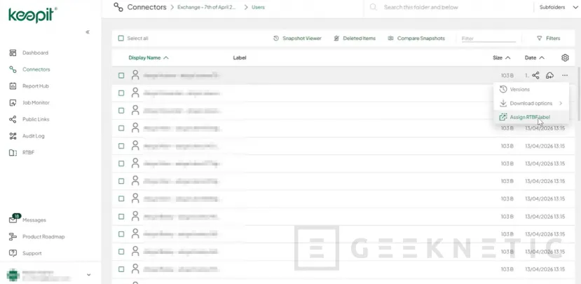 Geeknetic Keepit: Backup SaaS con inmutabilidad por diseño, soberanía del dato y restauración granular 11