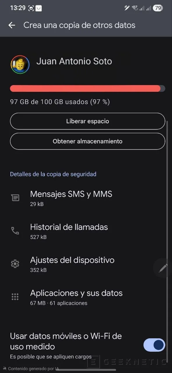 Geeknetic Cómo hacer una copia de seguridad completa de forma manual y automática en Android 11