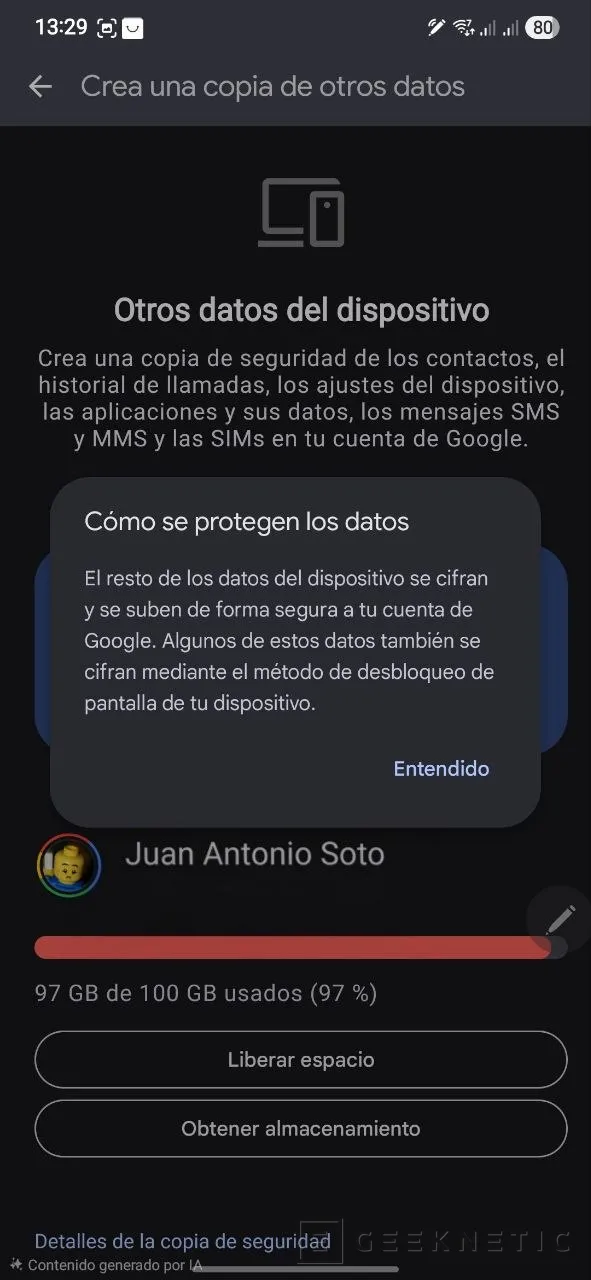 Geeknetic Cómo hacer una copia de seguridad completa de forma manual y automática en Android 2