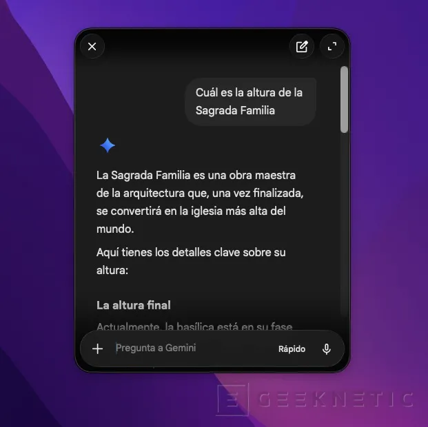 Geeknetic Google claudica ante sus rivales y estrena una aplicación nativa de Gemini para Mac 2