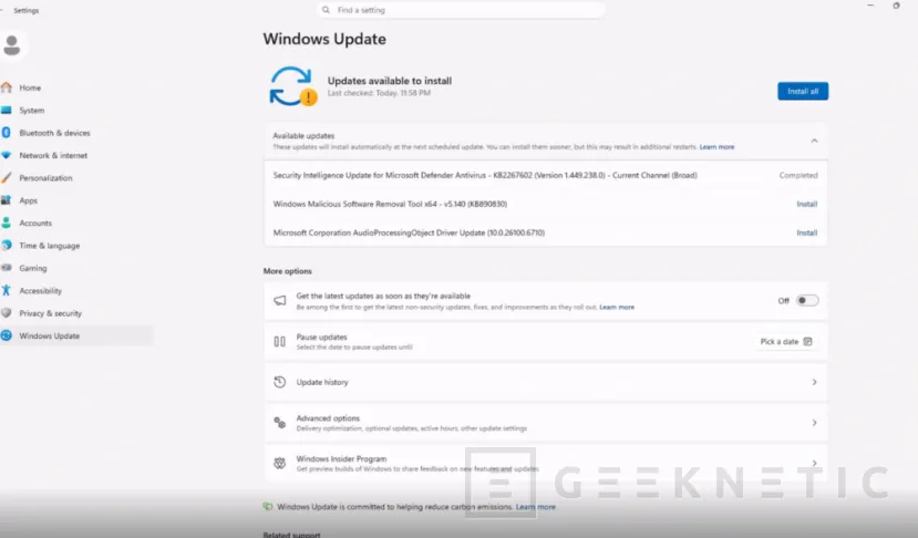 Geeknetic Cambios en Windows Update: Microsoft permitirá posponer las actualizaciones de Windows de forma indefinida y unificarlas en un solo reinicio mensual 2