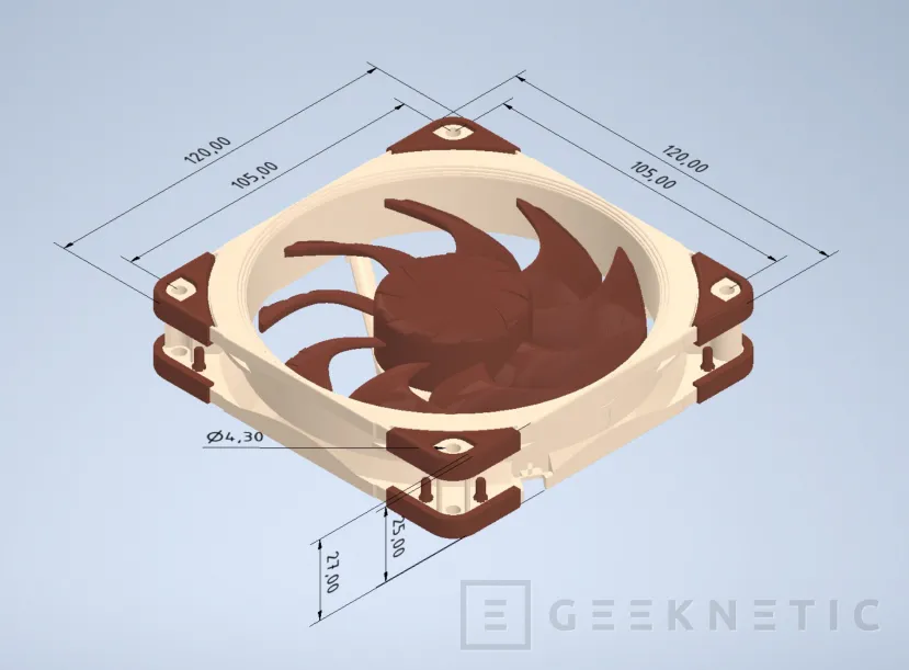 Geeknetic Ya disponibles los CAD oficiales de ventiladores Noctua para diseño e integración  1