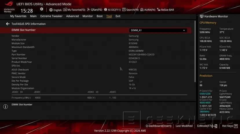Geeknetic ASUS AEMP III mejora la compatibilidad de memoria DDR5 mixta sin perfiles XMP ni EXPO 1