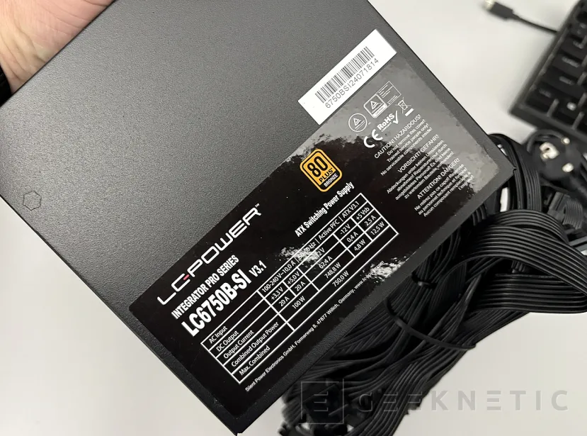 Geeknetic LC-POWER LC6750B-SI V3.1 750W Plus Bronze Review: combina ATX 3.1 y conector 12V-2x6 por menos de 80 euros 11
