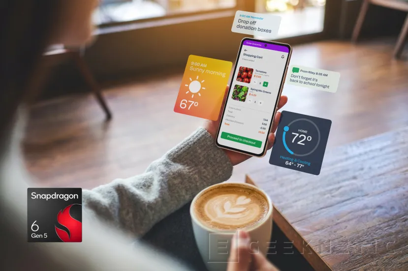 Geeknetic Snapdragon 6 Gen 5 y 4 Gen 5: Qualcomm lleva los 90 FPS y la fotografía por IA a los móviles más asequibles de 2026 1