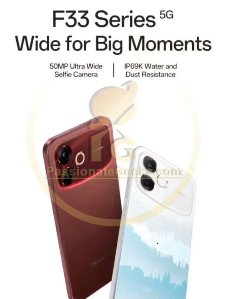 Geeknetic Oppo prepara el lanzamiento del nuevo F33 Pro con una batería de 7.000 mAh y un precio económico 1