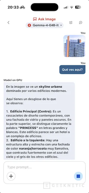Geeknetic Google AI Edge Gallery: cómo ejecutar los modelos Gemma 4 en móviles iOS y Android 4